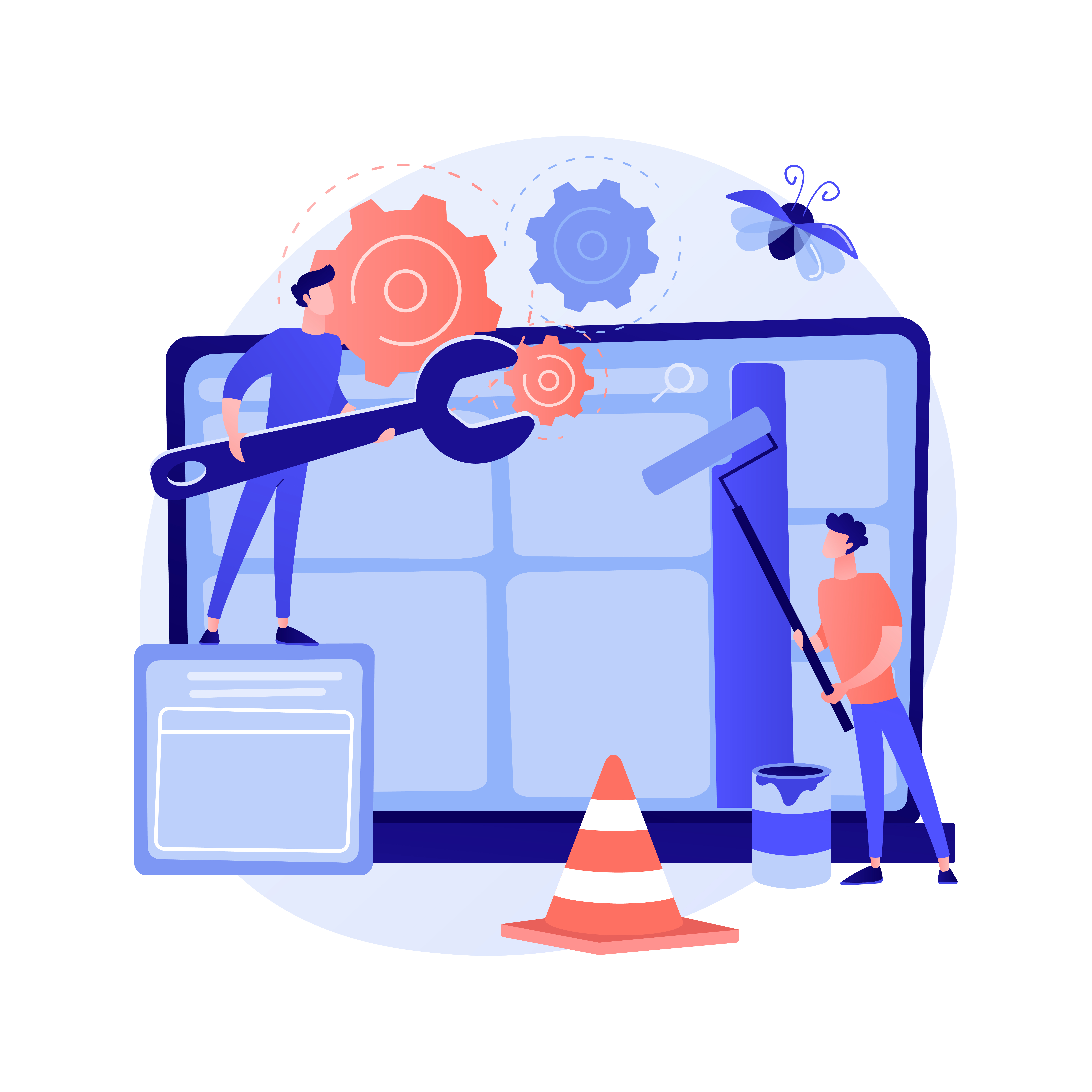 Under maintenance illustration